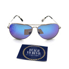 Maui Jim Mavericks Polarized Sunglasses -Silver/BlueHawaii