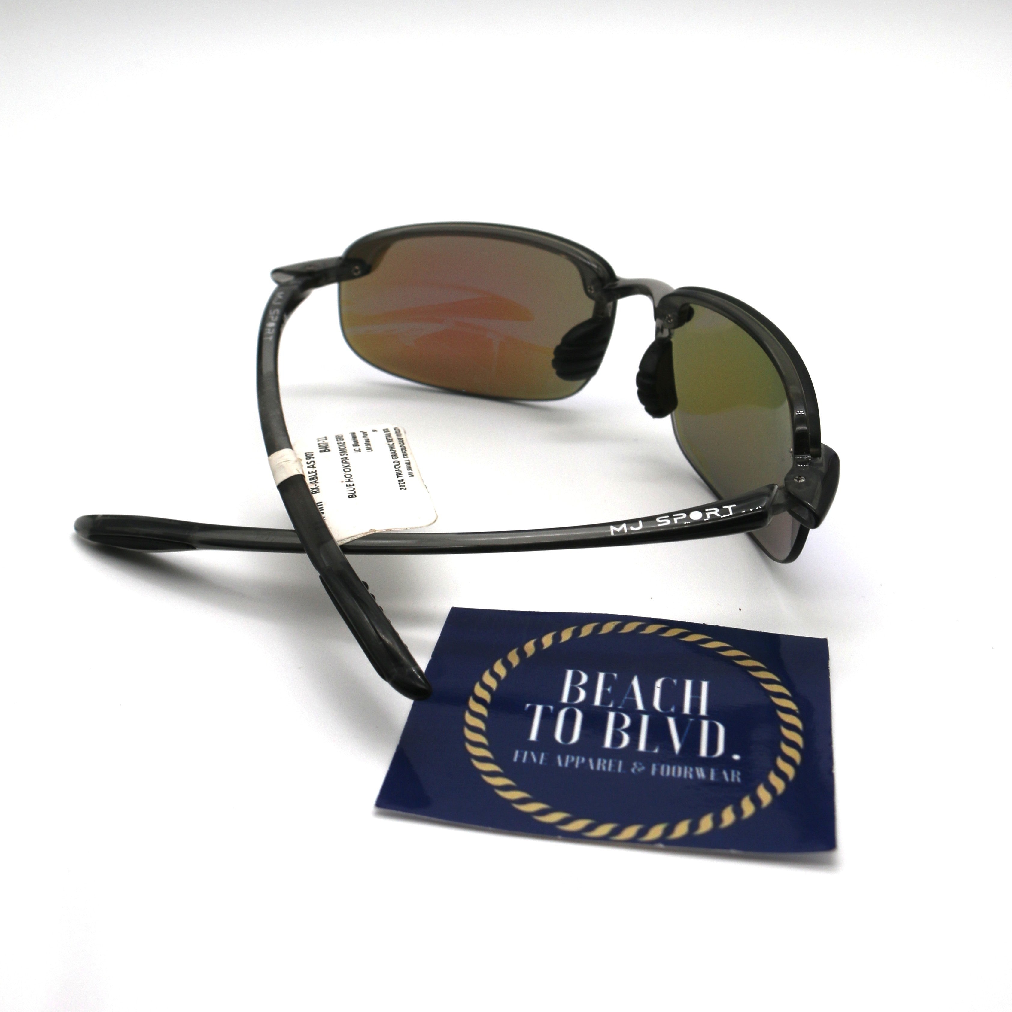 Maui Jim Ho'okipa Polarized Sunglasses -Smoke Grey/Blue Hawaii