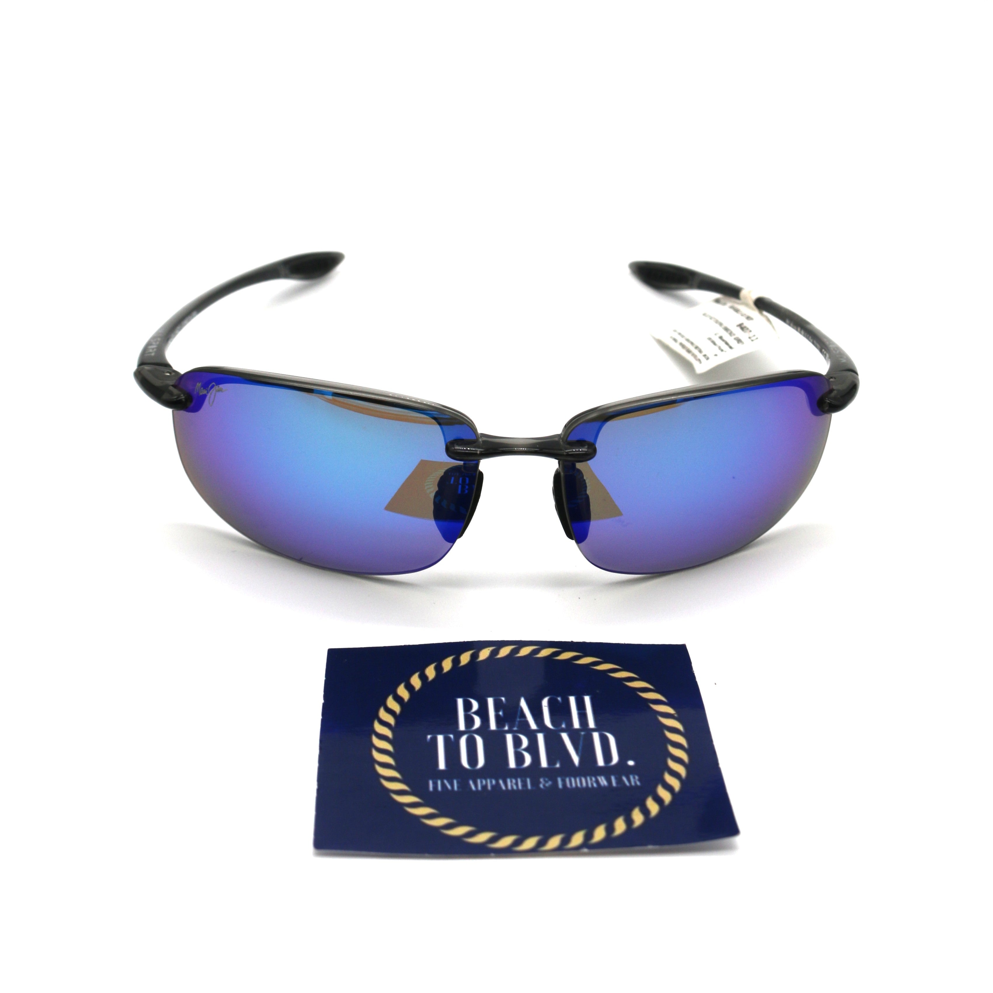 Maui Jim Ho'okipa Polarized Sunglasses -Smoke Grey/Blue Hawaii