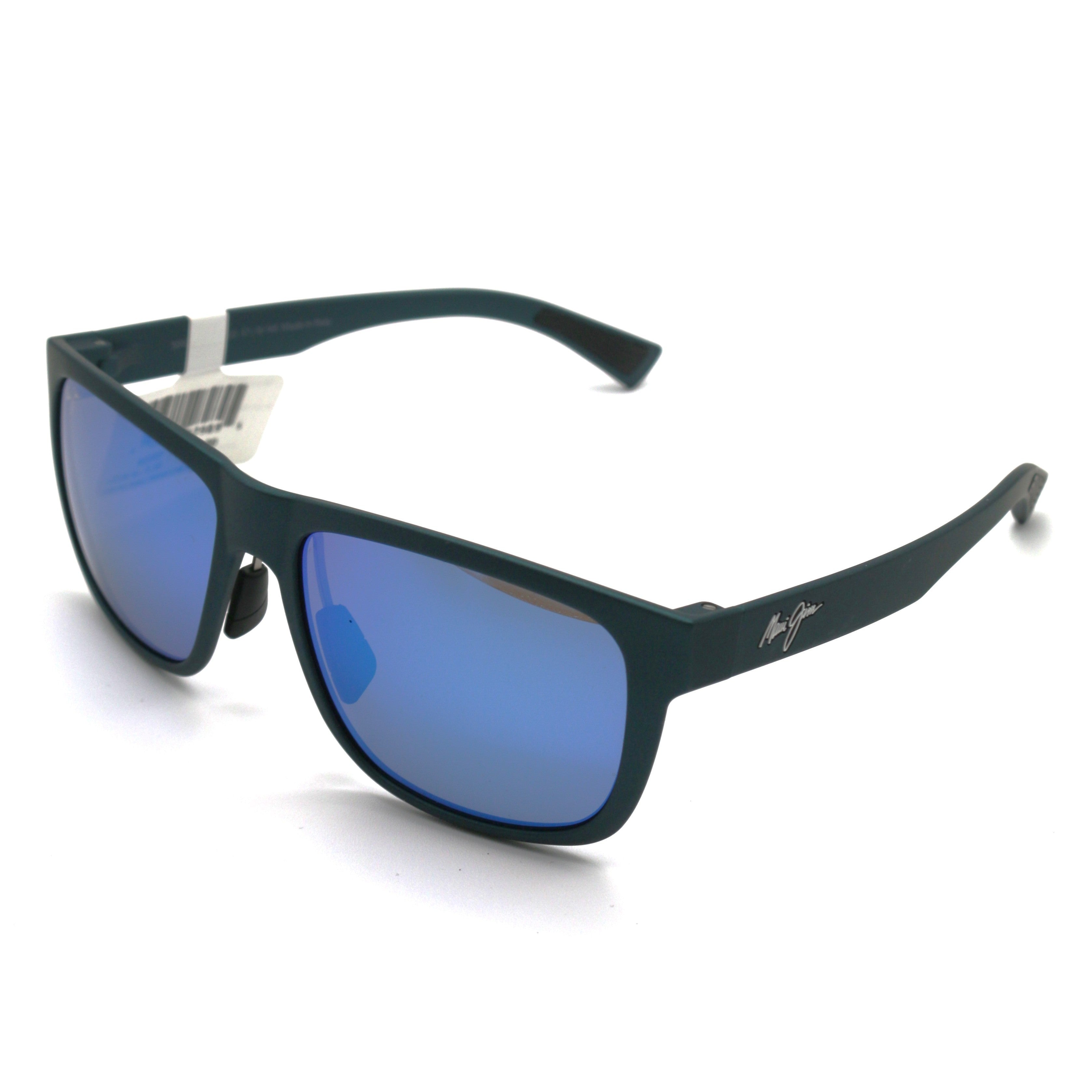 Maui Jim Puakea Polarized Sunglasses - Matte Teal Blue/Blue Hawaii