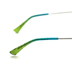 Maui Jim Na'auao Polarized Sunglasses -Shiny Silver with Blue & Green/Blue Hawaii