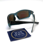 Maui Jim Barrier Reef Polarized Sunglasses - Black with Turquiose/Blue Hawaii