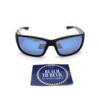 Maui Jim Local Kine Polarized Sunglasses - Soft Black / Blue Hawaii