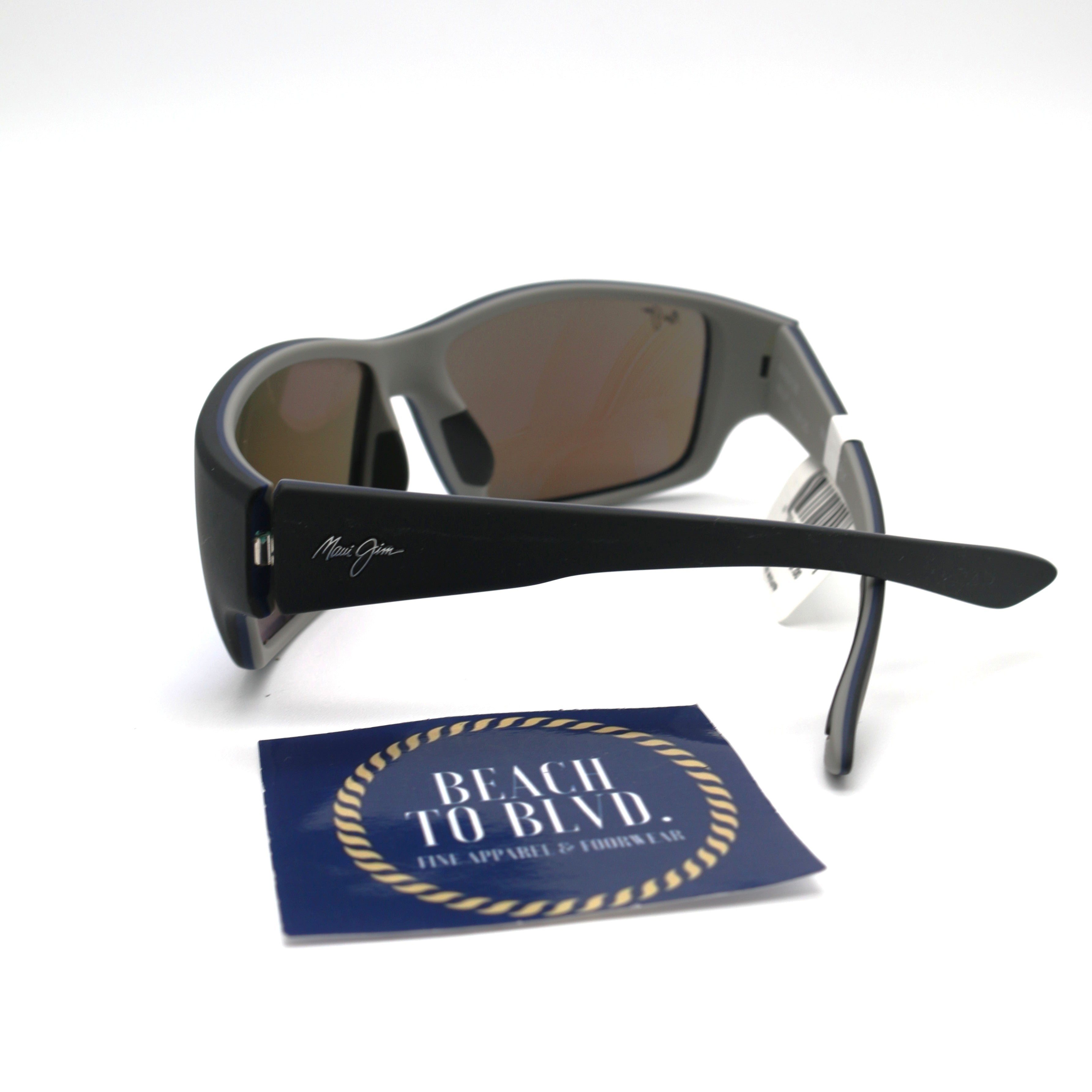 Maui Jim Local Kine Polarized Sunglasses - Soft Black / Blue Hawaii