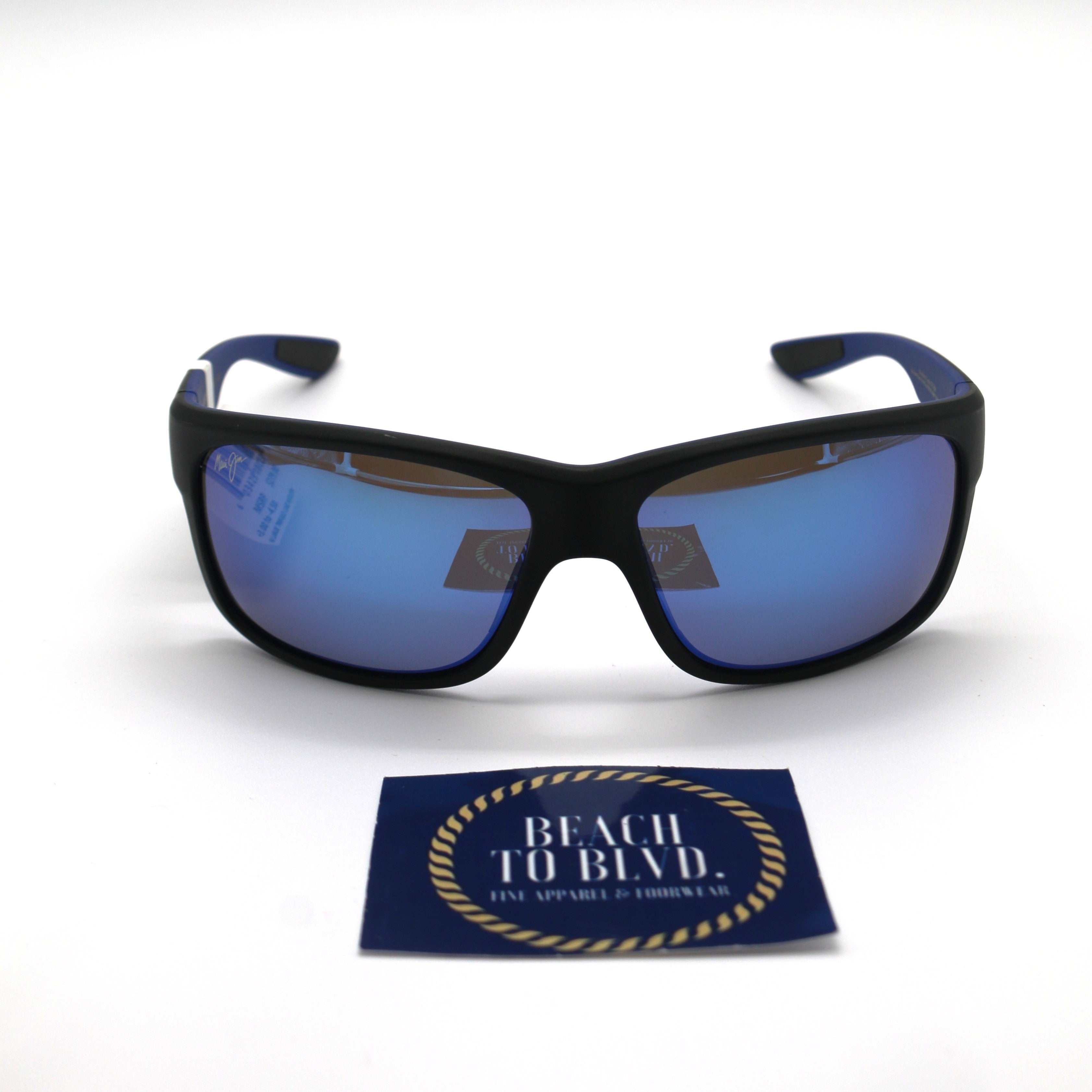 Maui Jim Southern Cross Polarized Sunglasses - Matte Black/Blue Hawaii