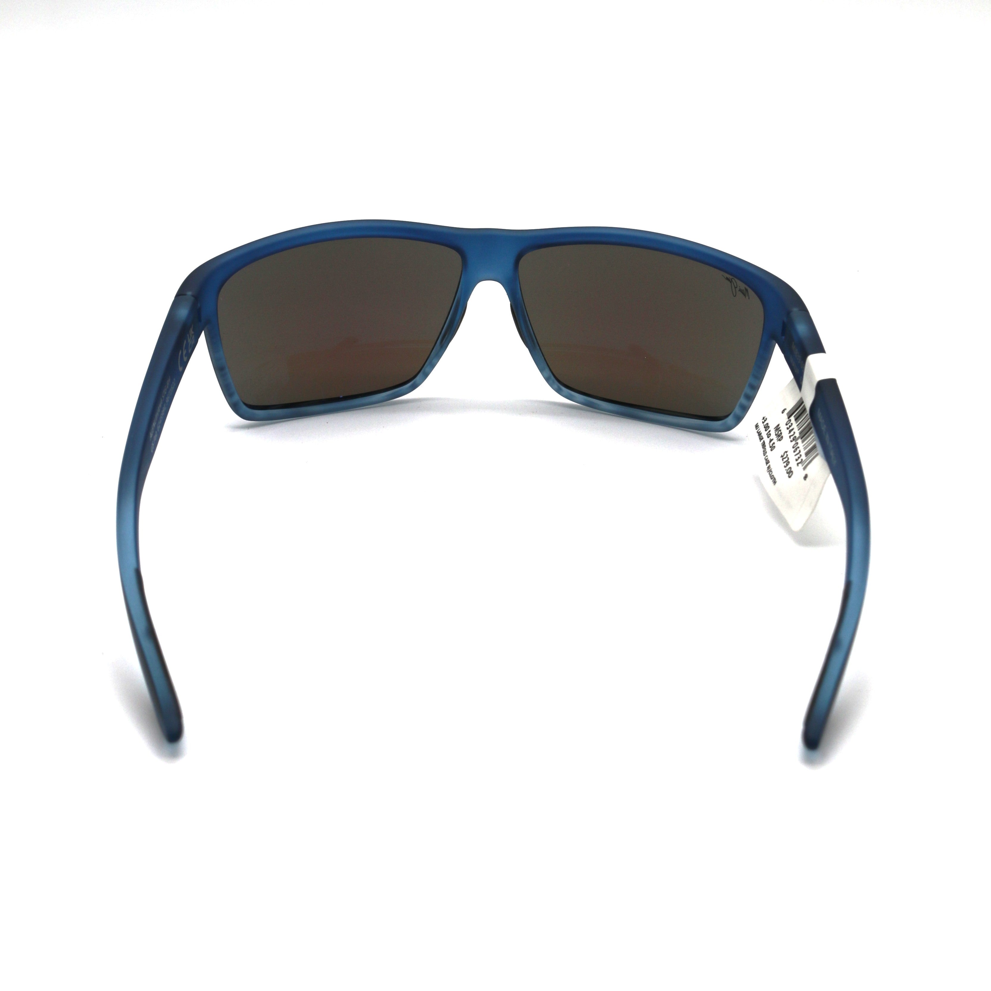 Maui Jim Alenuihaha Polarized Sunglasses - Blue Black Stripe/Blue Hawaii