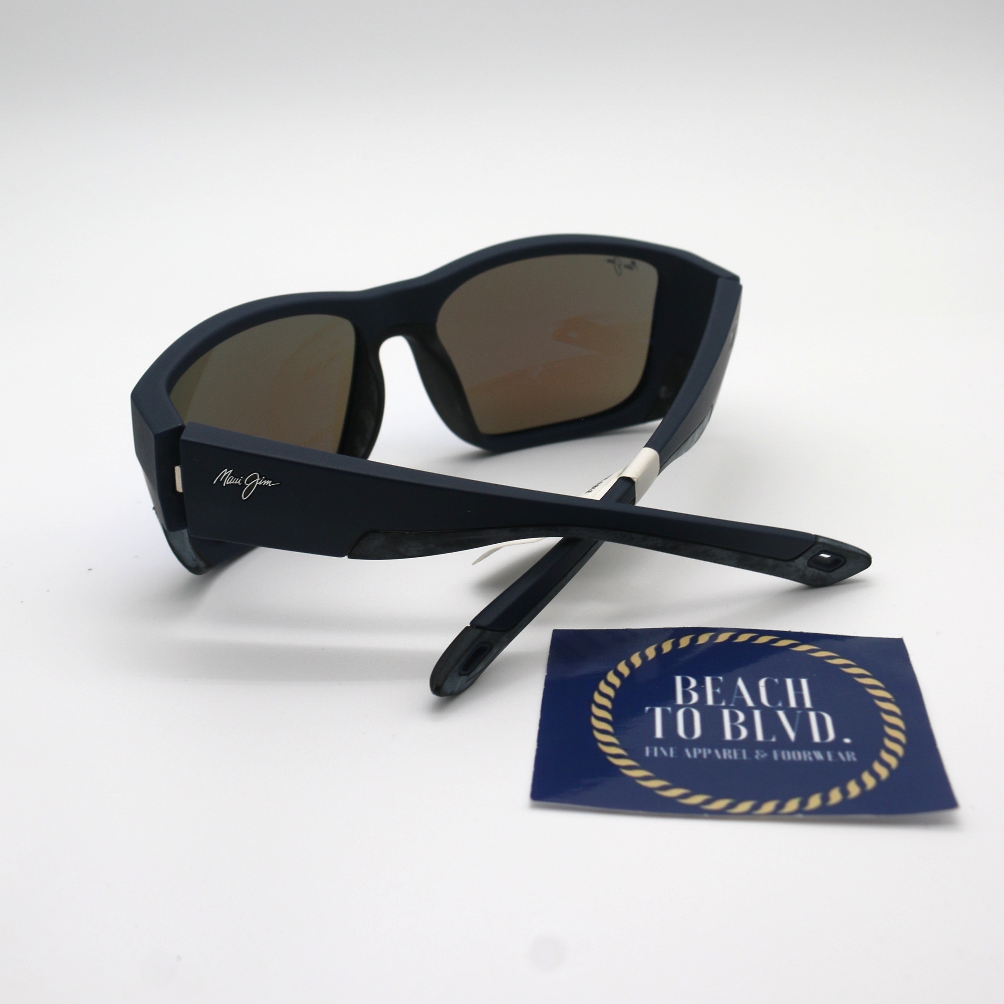 Maui Jim AmberJack Sunglasses - Dark Navy / Blue Hawaii