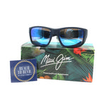 Maui Jim AmberJack Sunglasses - Dark Navy / Blue Hawaii