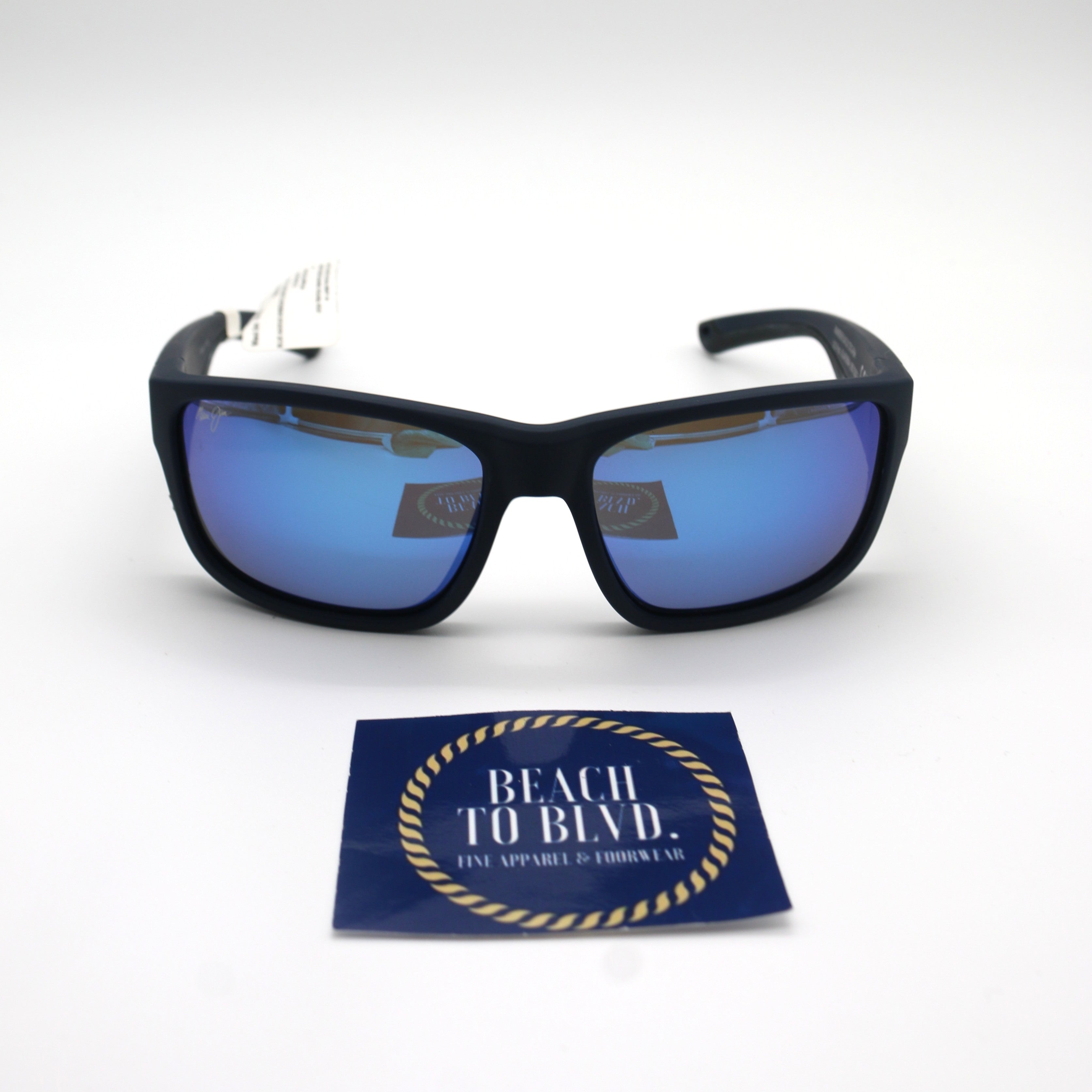 Maui Jim AmberJack Sunglasses - Dark Navy / Blue Hawaii