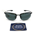 Maui Jim Sunglasses Hookipa - Black Frame - Gray Lens - BeachToBlvd