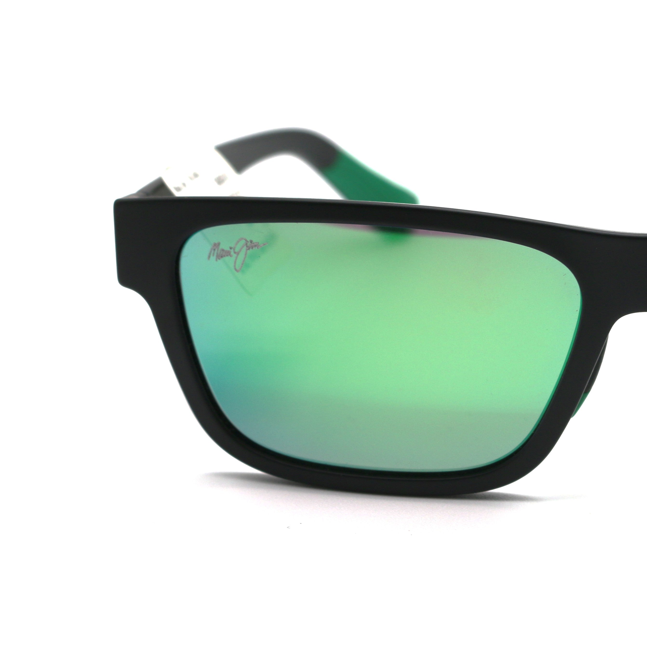 Maui Jim Keola Polarized Sunglasses - Matte Black/Maui Green