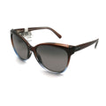 Maui Jim 'Olu 'Olu Polarized Sunglasses -Trans Dark Chocolate with Blue/Neutral Grey