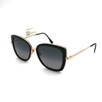 Maui Jim Violet Lake Polarized Sunglasses - Black With Gold / Neutral Grey Lens