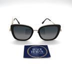 Maui Jim Violet Lake Polarized Sunglasses - Black With Gold / Neutral Grey Lens