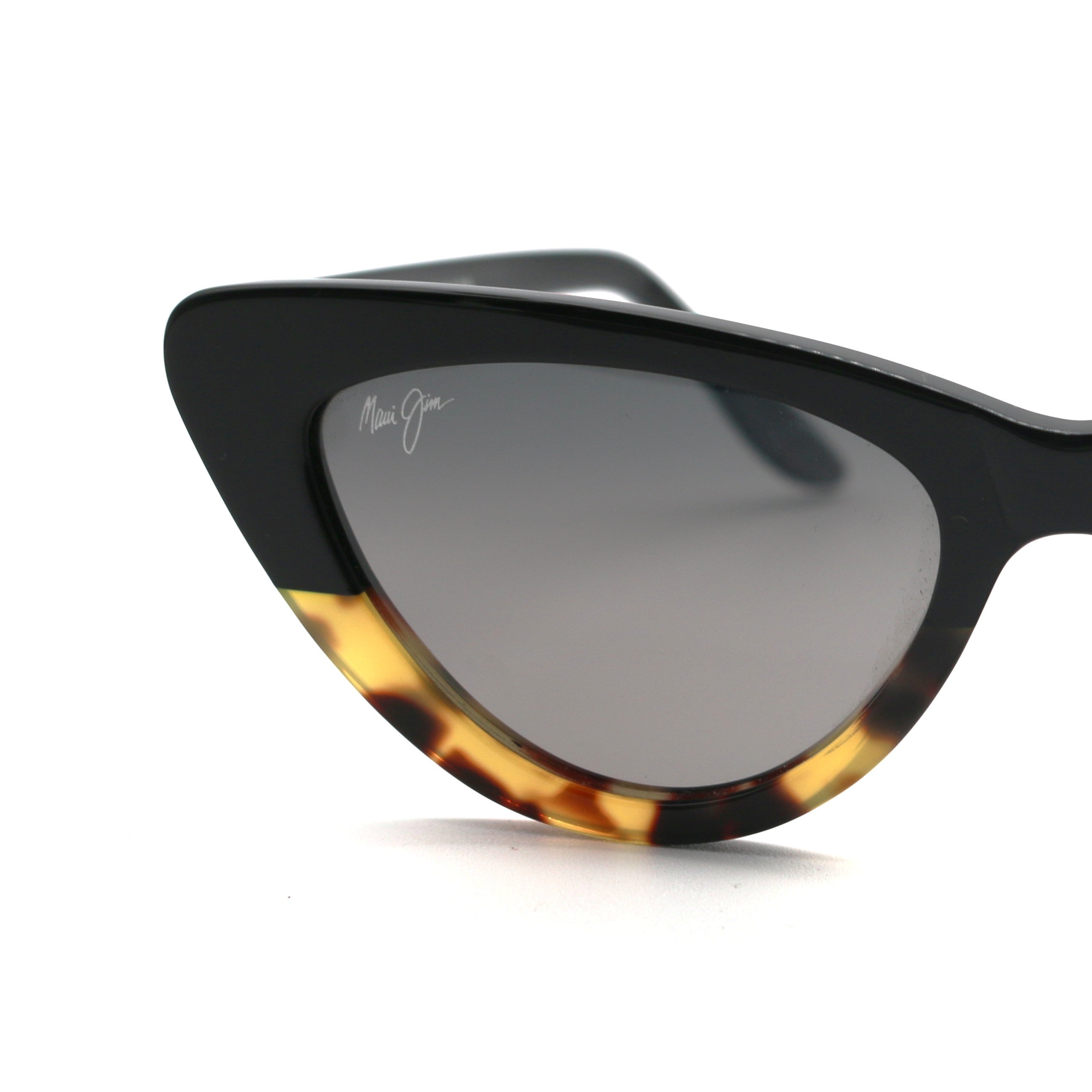 Maui Jim Lychee Polarized Sunglasses - Black Gloss w/ Tokyo Tortoise /Neutral Grey