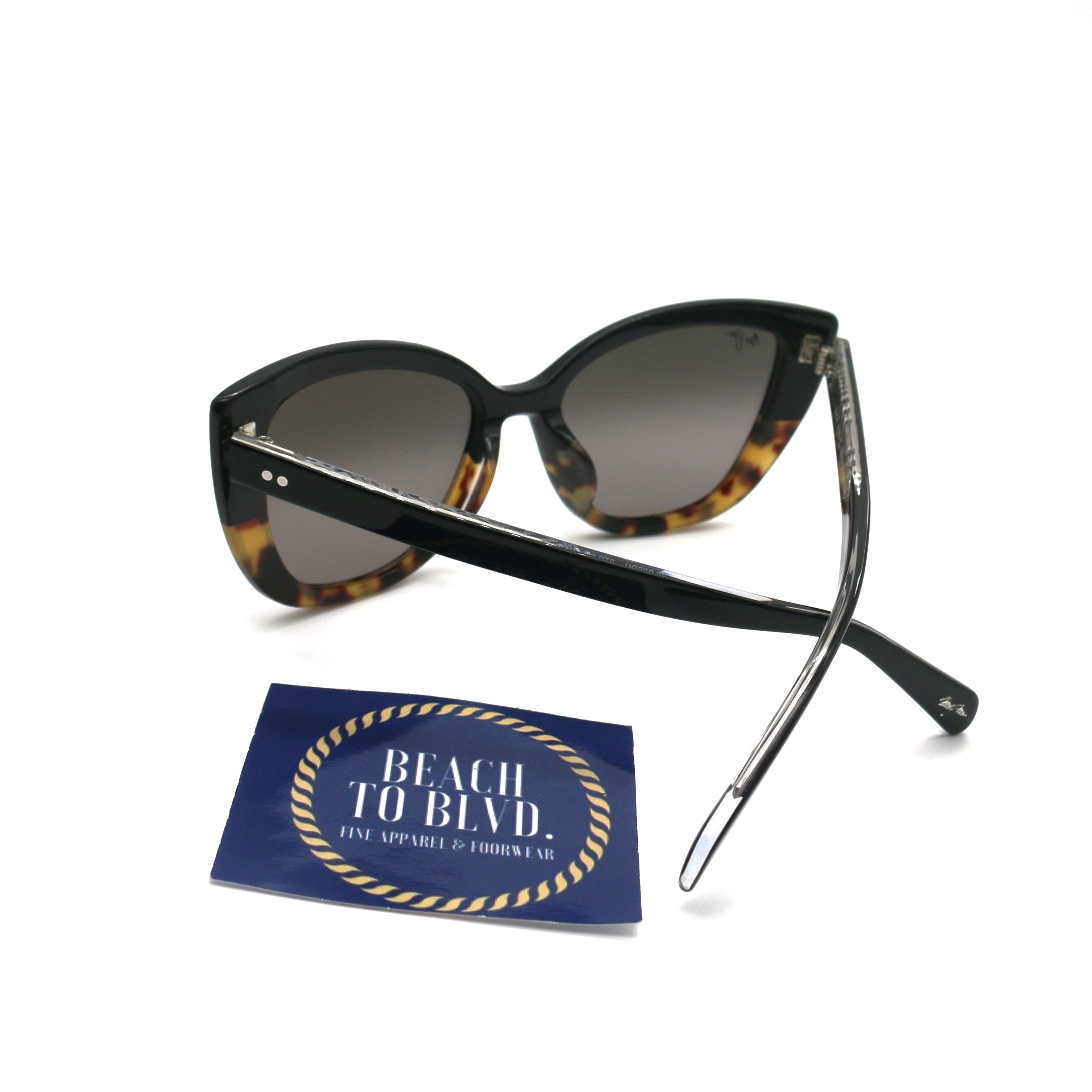 Maui Jim Blossom GS892-02 Polarized Sunglasses - Black with Tokyo Tortoise/Neutral Grey