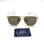 Maui Jim Polarized Sunglasses - Beaches H541-16A Satin Gold/ HCL Bronze