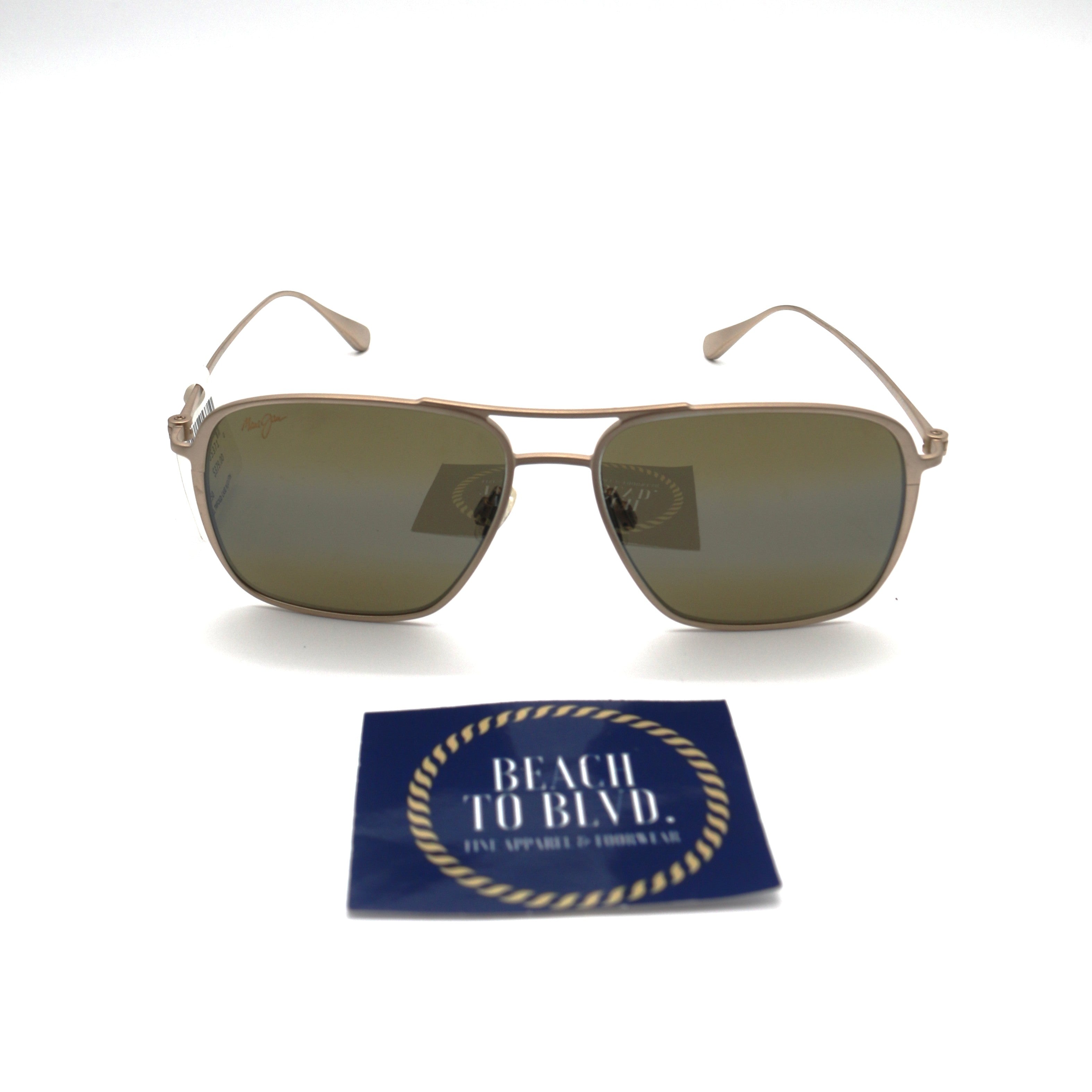 Maui Jim Polarized Sunglasses - Beaches H541-16A Satin Gold/ HCL Bronze