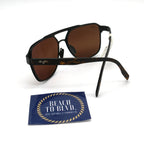 Maui Jim Polarized Sunglasses - 2nd Reef Brushed Chocolate / HCL Bronze