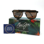 Maui Jim Polarized Sunglasses - 2nd Reef Brushed Chocolate / HCL Bronze