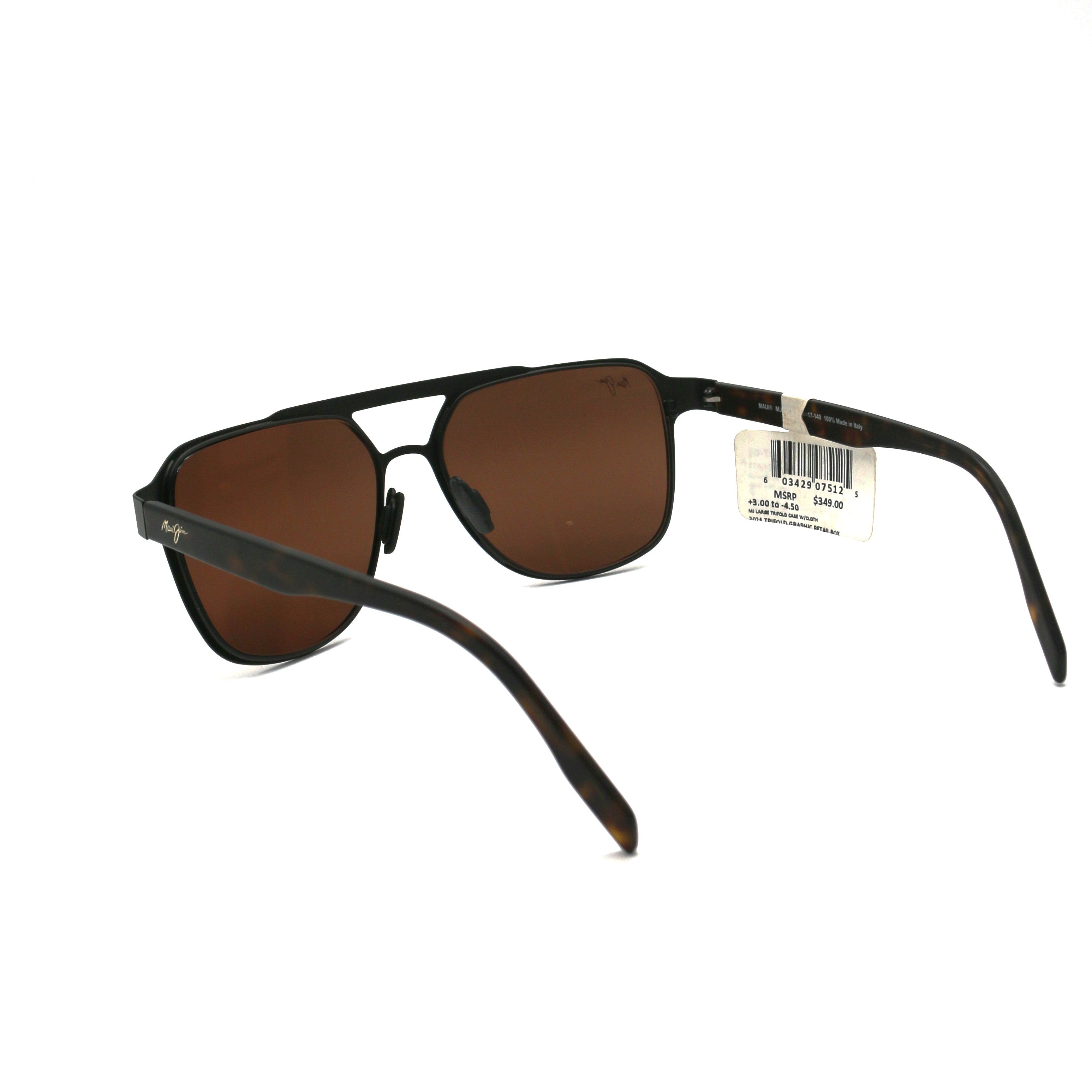 Maui Jim Polarized Sunglasses - 2nd Reef Brushed Chocolate / HCL Bronze