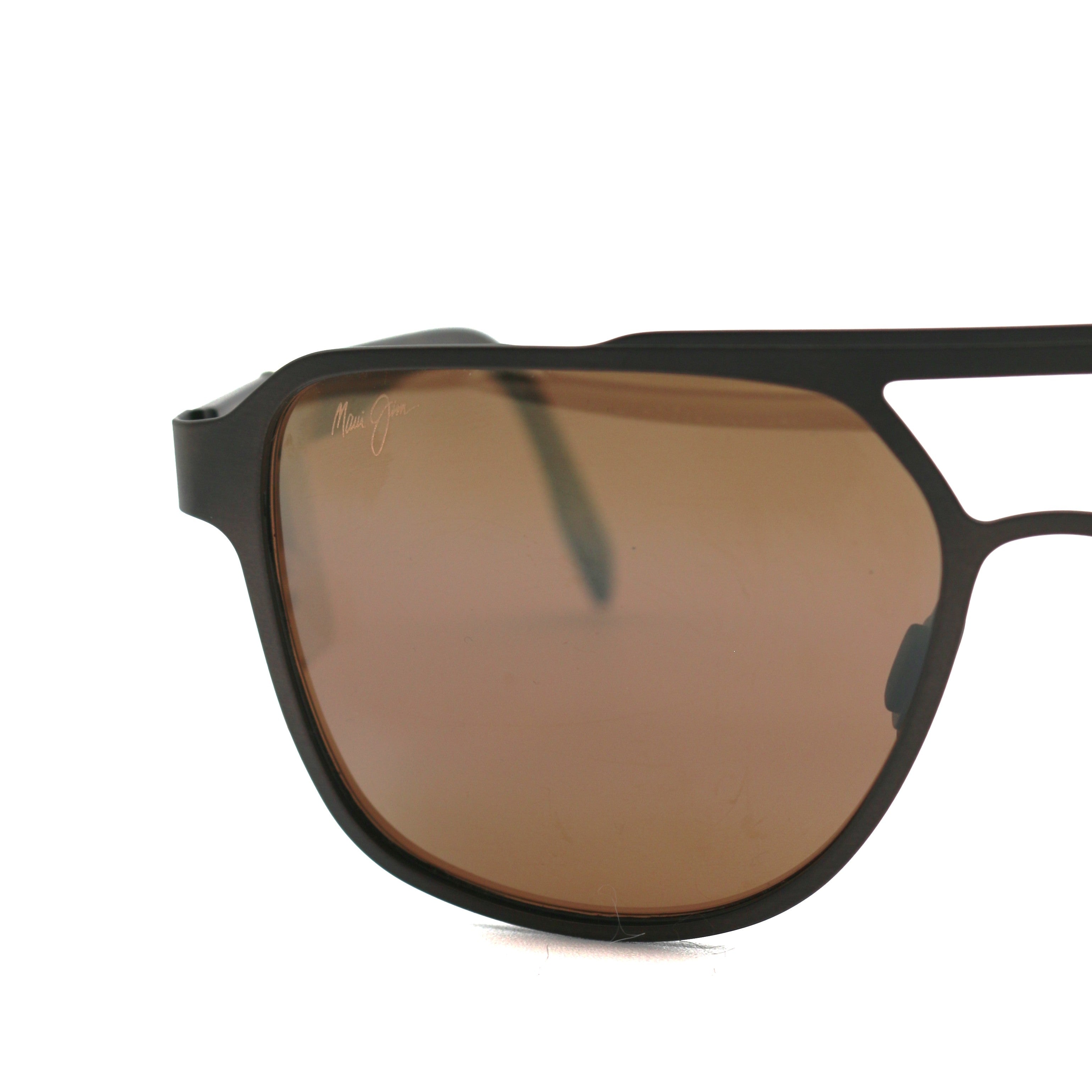 Maui Jim Polarized Sunglasses - 2nd Reef Brushed Chocolate / HCL Bronze