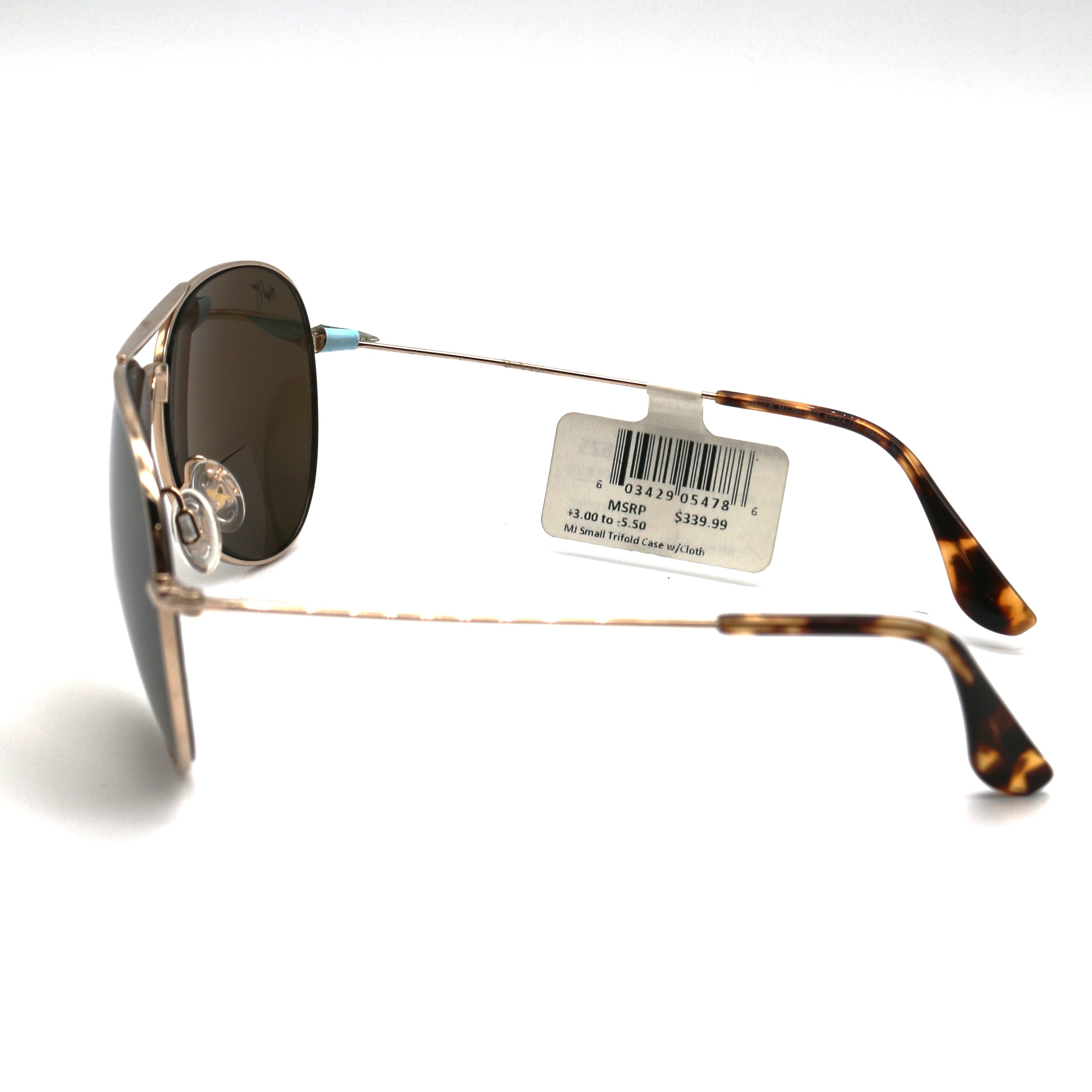 Maui Jim Sunglasses Mavericks Readers - Gold Frame with Bronze HCL Lens - 2.5x - BeachToBlvd