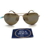 Maui Jim Sunglasses Mavericks Readers - Gold Frame with Bronze HCL Lens - 2.5x - BeachToBlvd