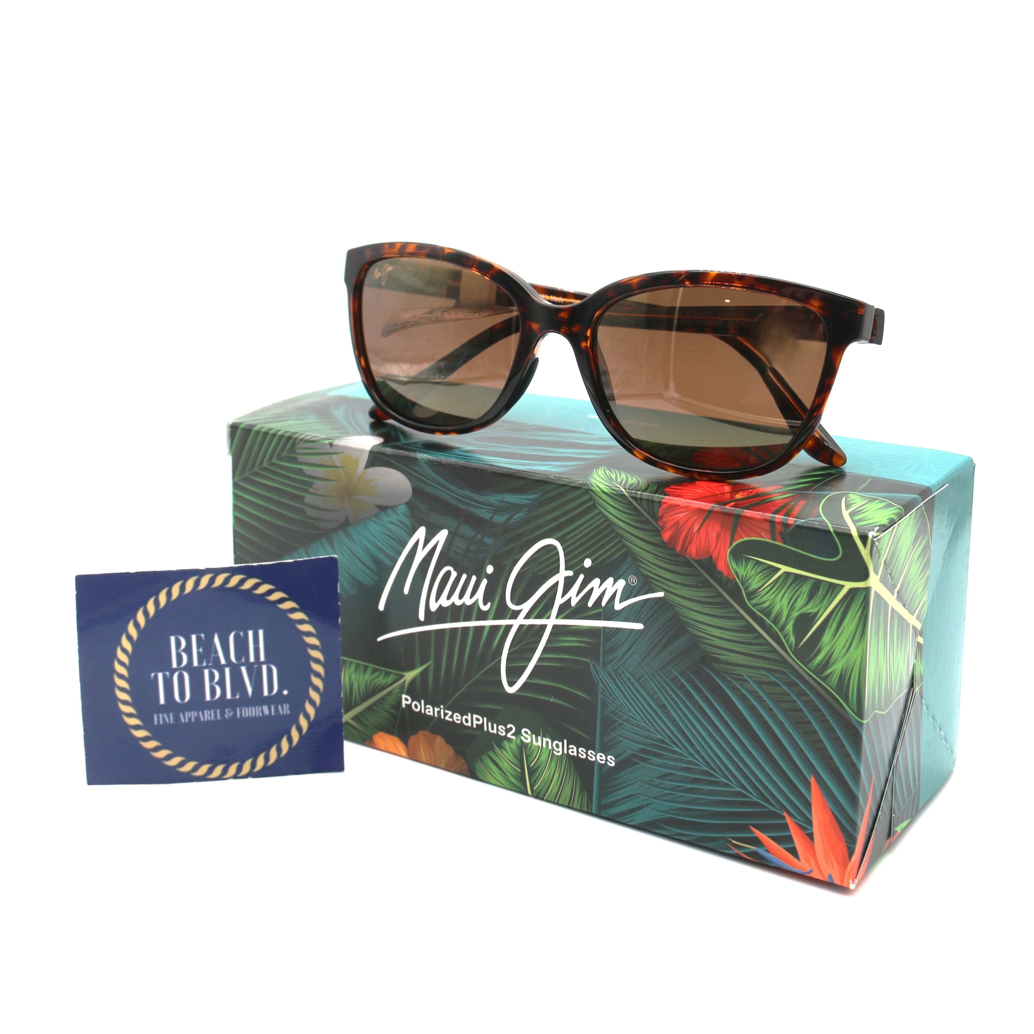 Maui Jim Honi Polarized Sunglasses - Shiny Dark Havana/HCL Bronze