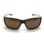 Maui Jim Local Kine Polarized Sunglasses -  Matte Dark Transparent Brown/ HCL Bronze