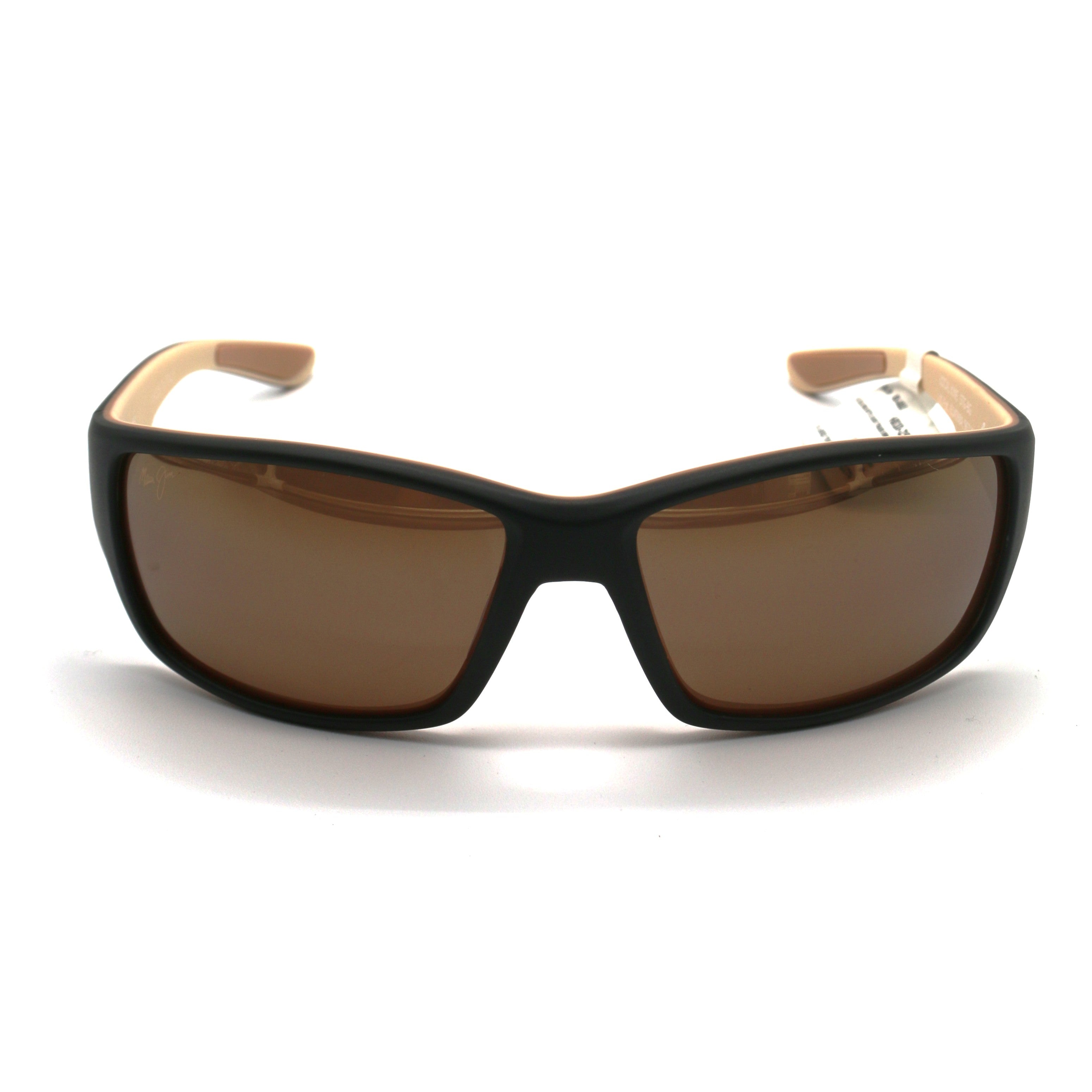 Maui Jim Local Kine Polarized Sunglasses -  Matte Dark Transparent Brown/ HCL Bronze