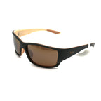 Maui Jim Local Kine Polarized Sunglasses -  Matte Dark Transparent Brown/ HCL Bronze