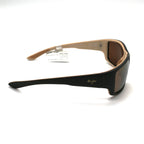 Maui Jim Local Kine Polarized Sunglasses -  Matte Dark Transparent Brown/ HCL Bronze