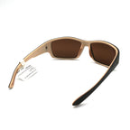 Maui Jim Local Kine Polarized Sunglasses -  Matte Dark Transparent Brown/ HCL Bronze