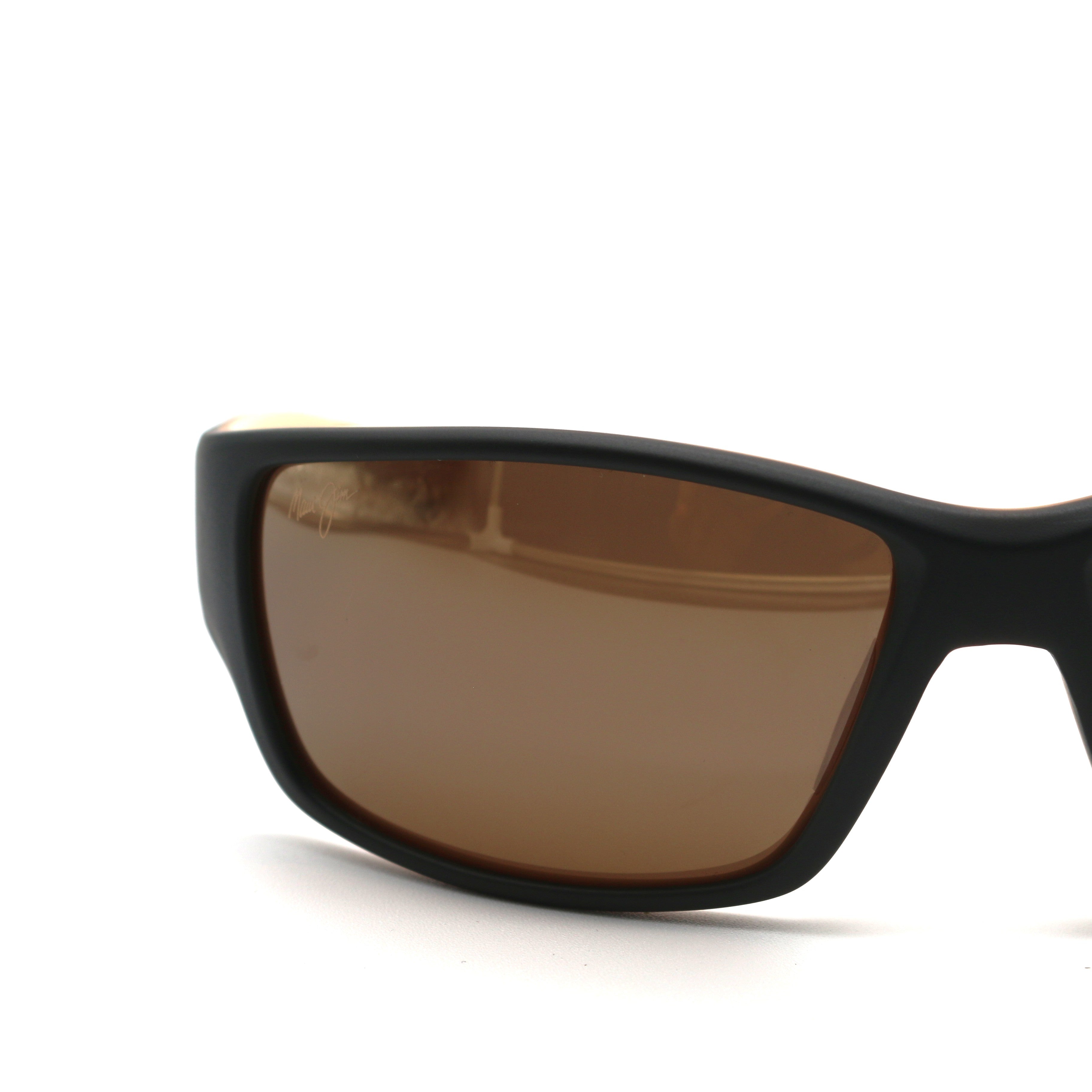 Maui Jim Local Kine Polarized Sunglasses -  Matte Dark Transparent Brown/ HCL Bronze