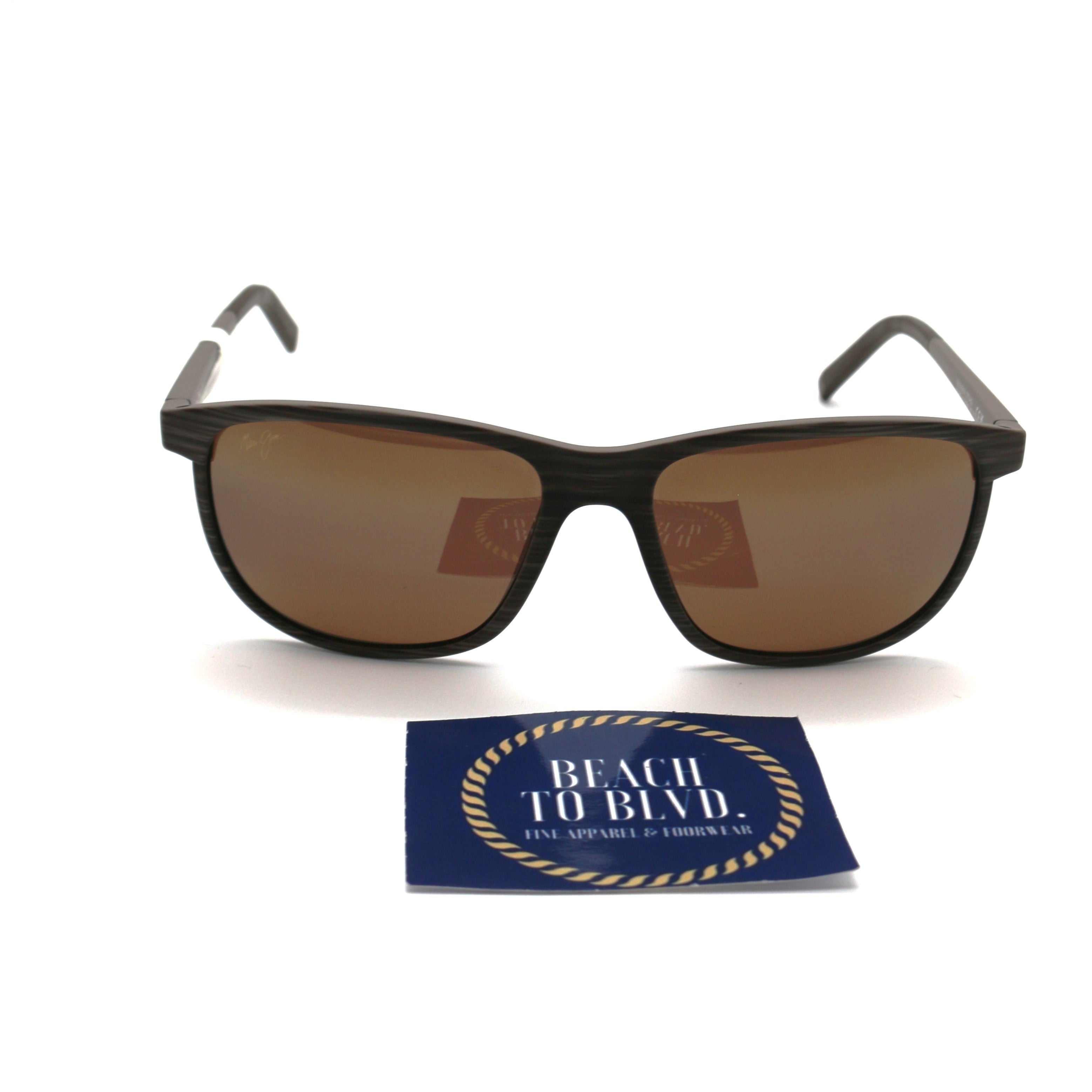 Maui Jim Lele Kawa Polarized Sunglasses - Brown Stripe/HCL Bronze