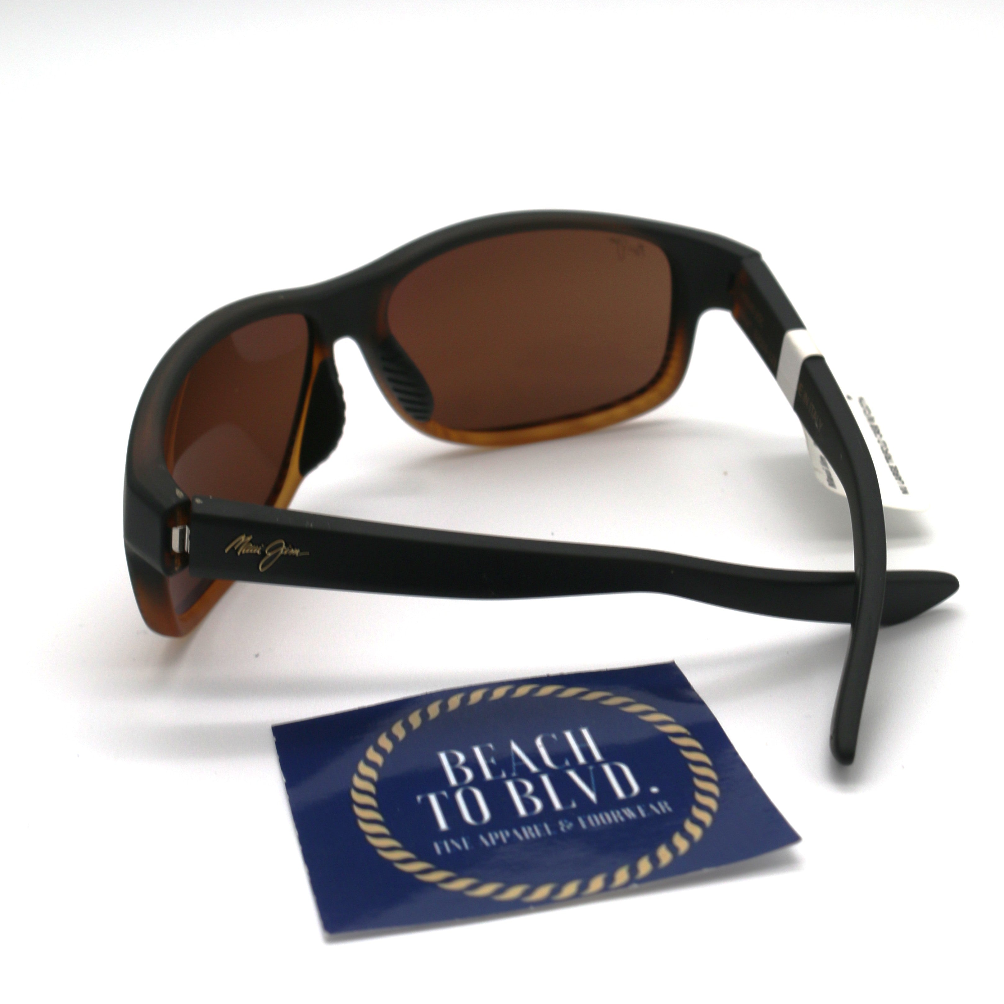 Maui Jim Kaiwi Channel Polarized Sunglasses - Dark Brown Stripe/HCL Bronze