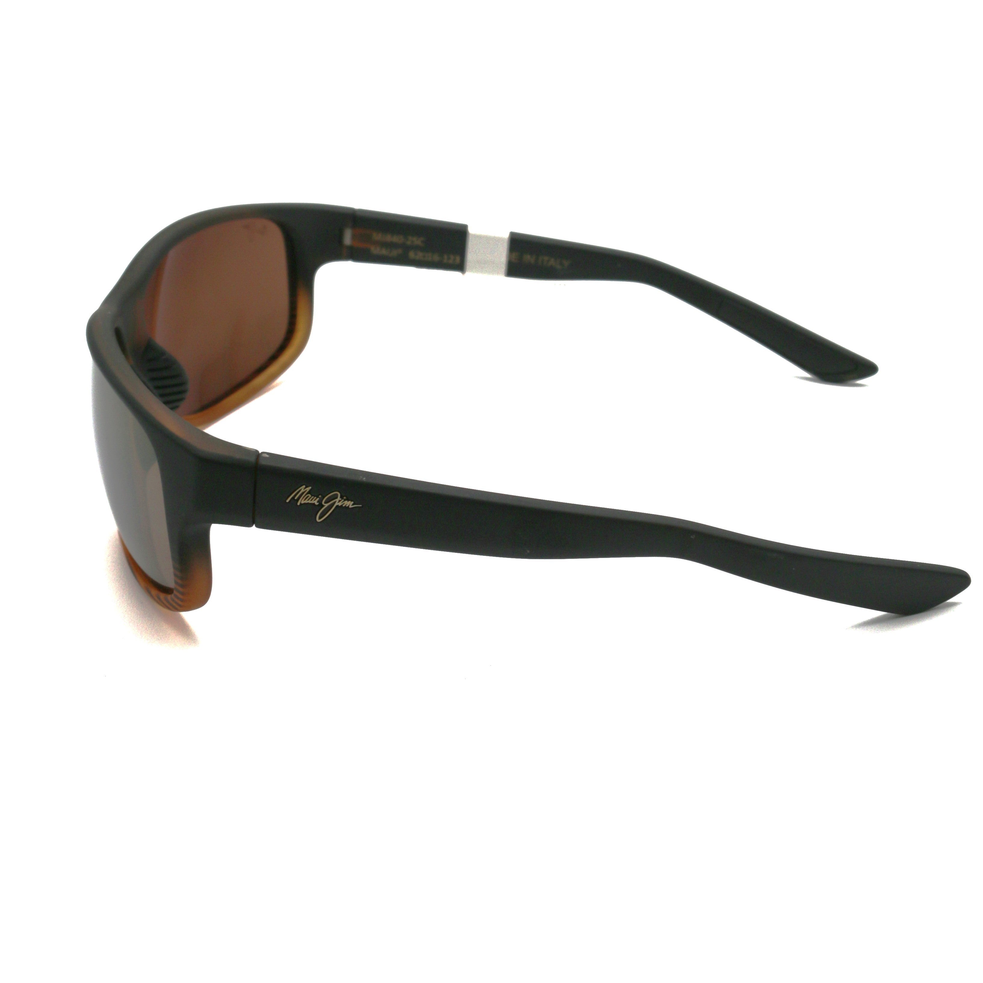 Maui Jim Kaiwi Channel Polarized Sunglasses - Dark Brown Stripe/HCL Bronze