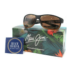 Maui Jim Kaiwi Channel Polarized Sunglasses - Dark Brown Stripe/HCL Bronze