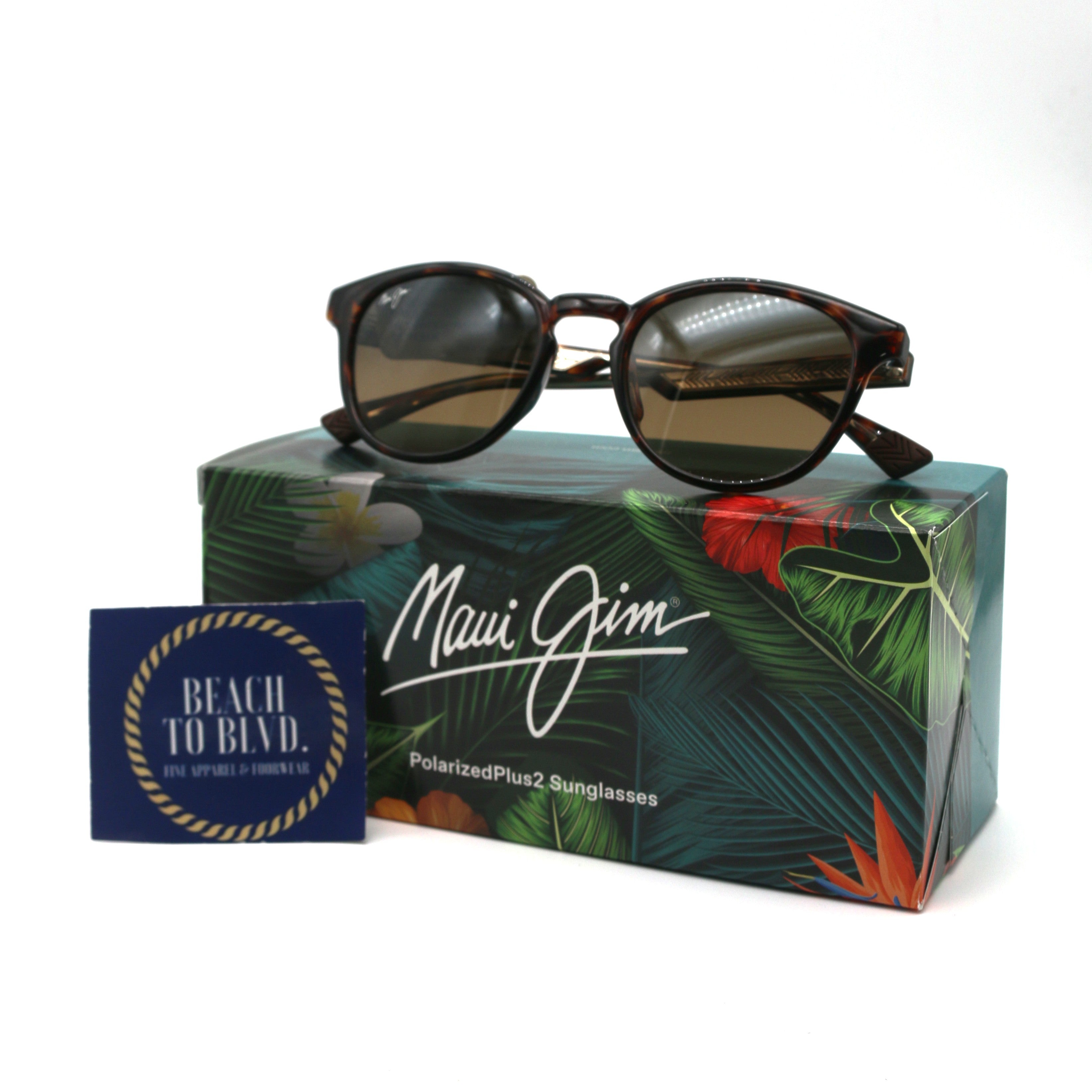 Maui Jim Hiehie Polarized Sunglasses -Dark Havana/Trans Yellow