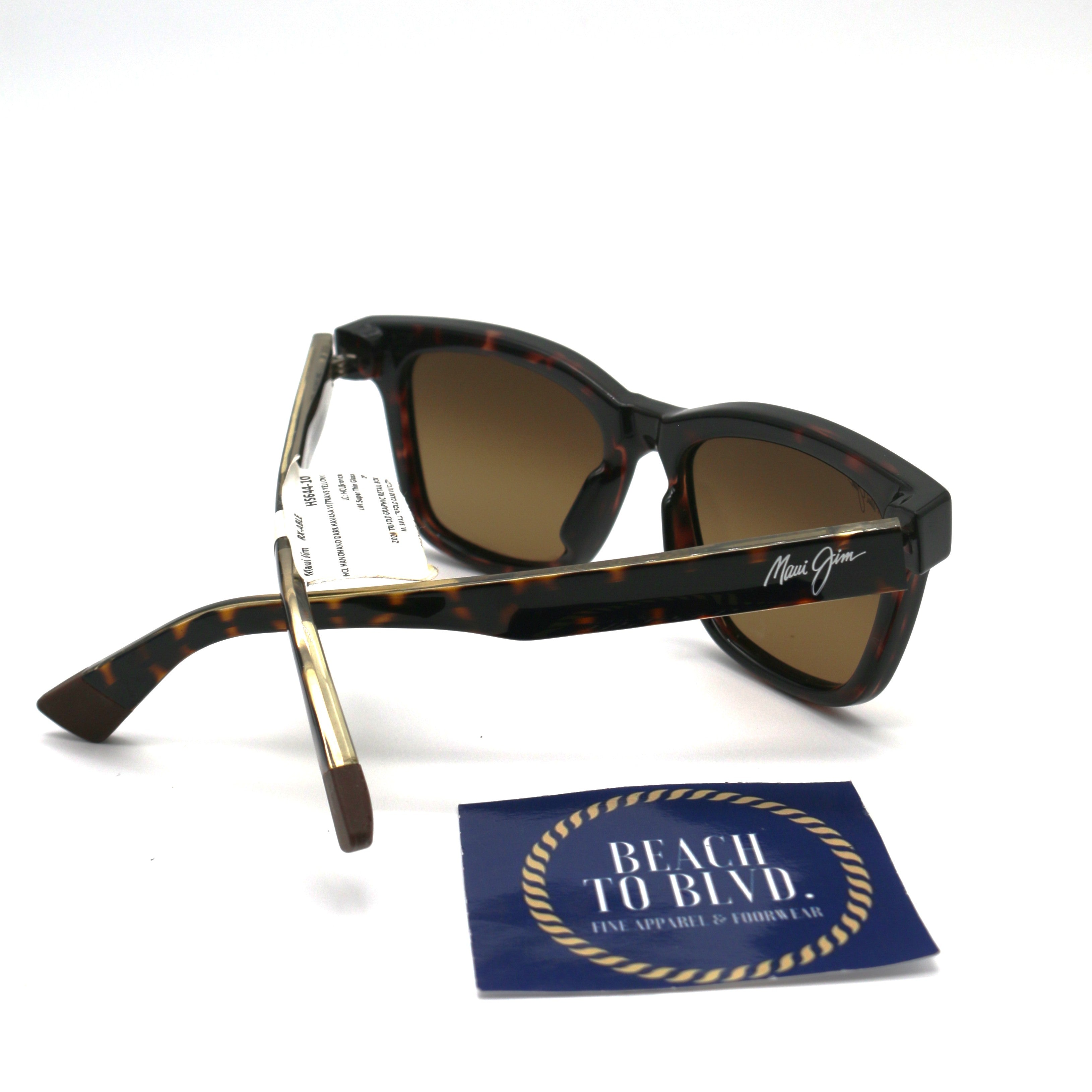 Maui Jim Hanohano Polarized Sunglasses - Shiny Dark Havana/HCL Bronze
