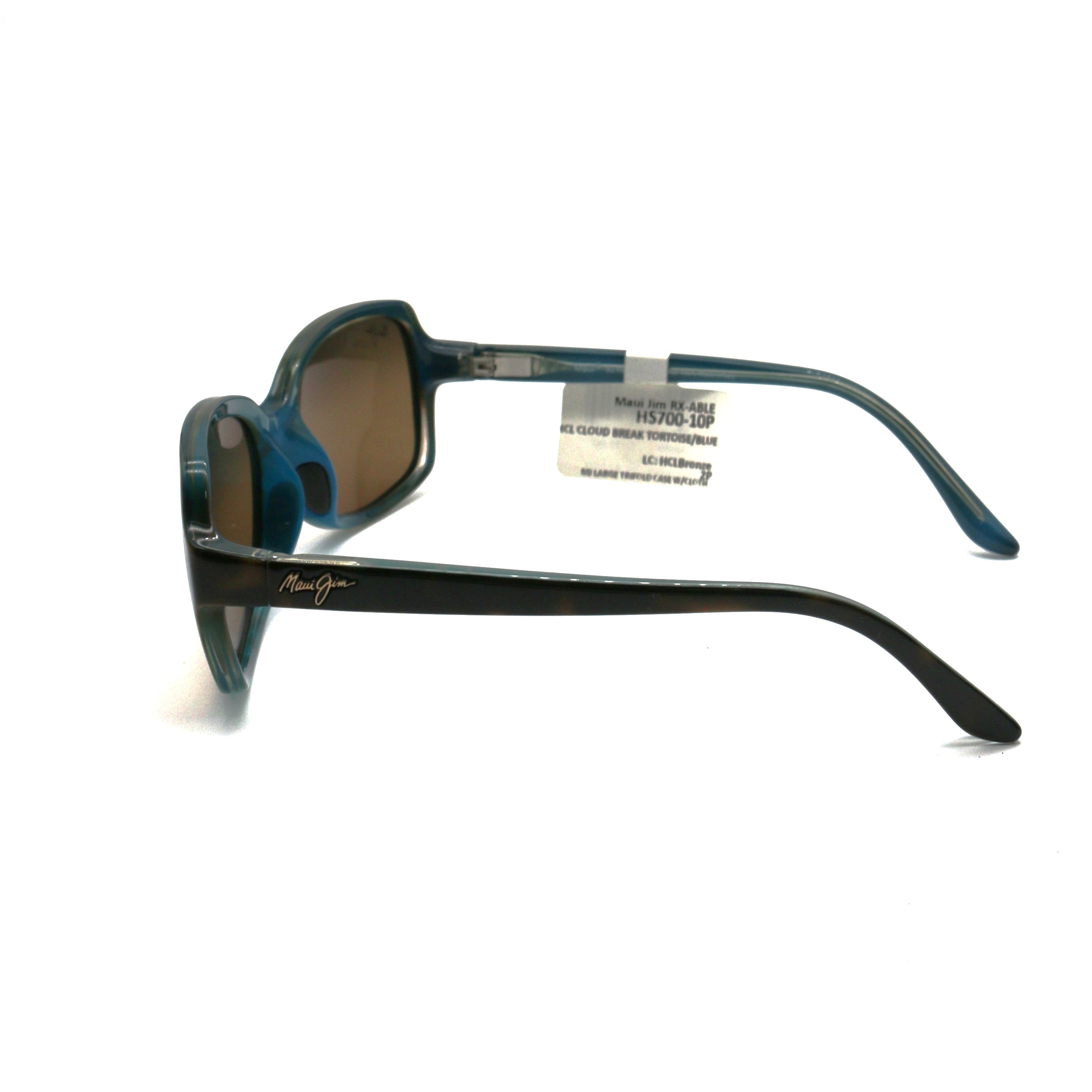 Maui Jim Cloud Break Polarized Sunglasses - TortoiseFrame  with Peacock Blue HCL Lens
