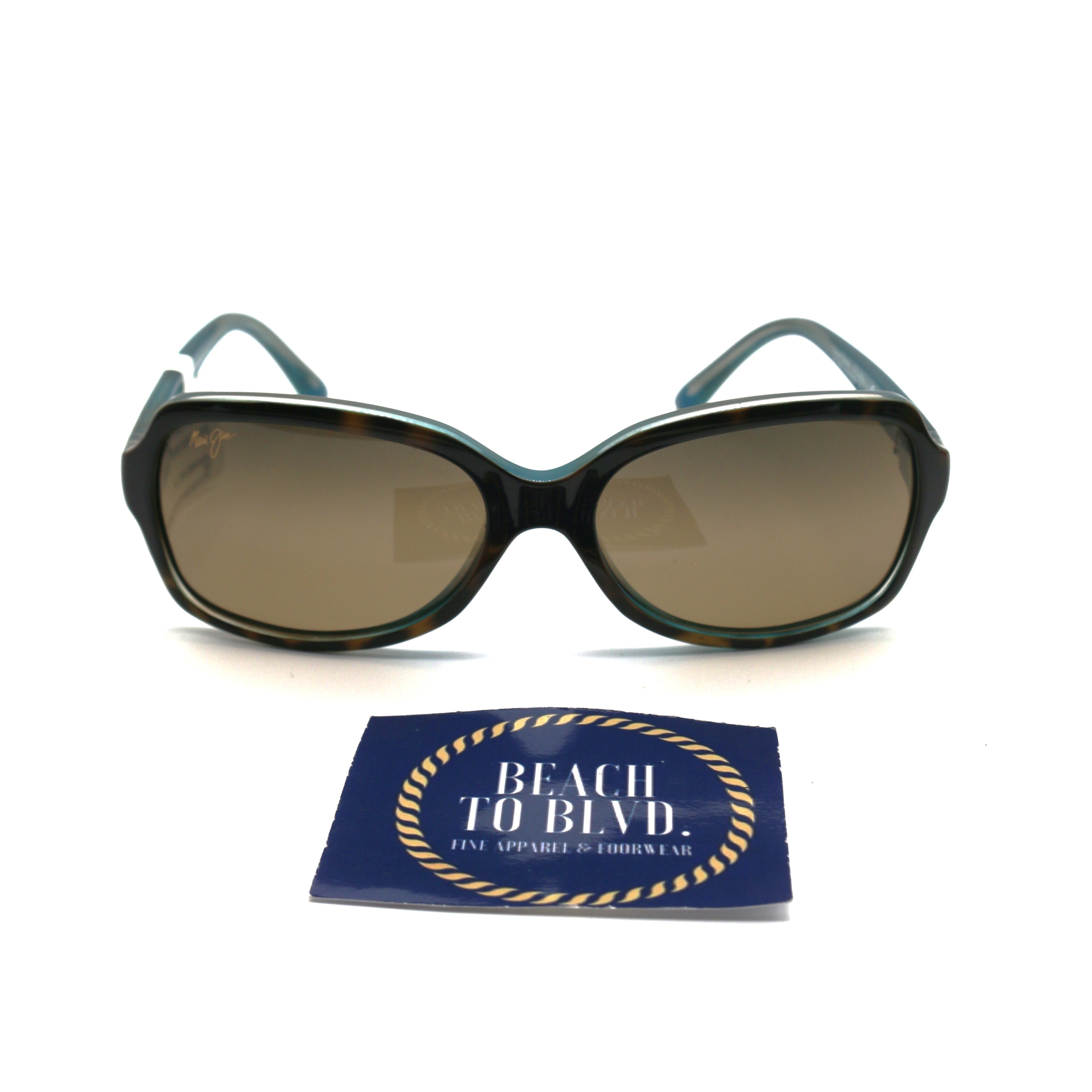 Maui Jim Cloud Break Polarized Sunglasses - TortoiseFrame  with Peacock Blue HCL Lens