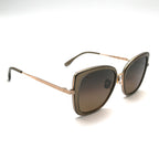 Maui Jim Violet Lake Polarized Sunglasses - Transparent Taupe With Gold / HCL Bronze Lens