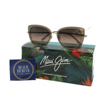 Maui Jim Violet Lake Polarized Sunglasses - Transparent Taupe With Gold / HCL Bronze Lens