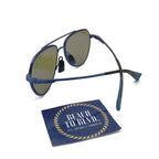 Maui Jim Waiwai Polarized Sunglasses - Matte Transparent Blue / Blue Hawaii