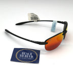 Maui Jim Hookipa Sunglasses Matte Black Frame With Hawaii Lava Lens - Rm407N-2M Ho'Okipa - BeachToBlvd