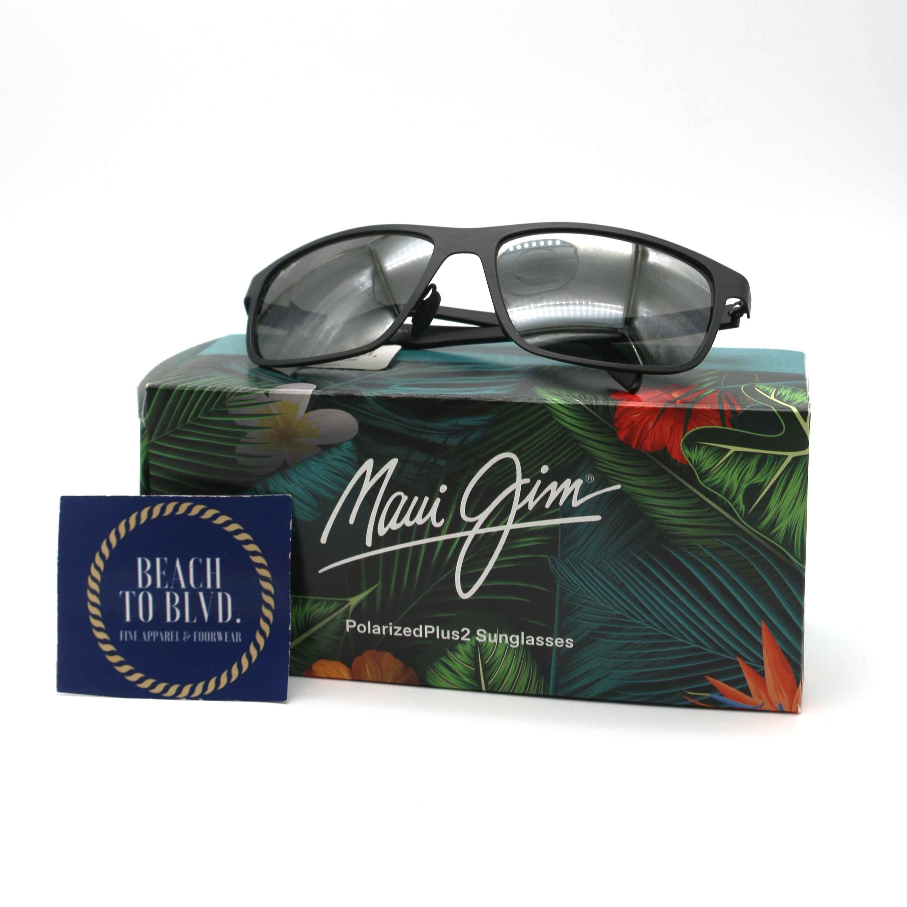 Maui Jim Anemone Polarized Sunglasses - Satin Black/Neutral Grey
