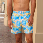 Kulani Kinis Men's Swim Trunks - Limoncello Lagoon