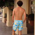 Kulani Kinis Men's Swim Trunks - Limoncello Lagoon